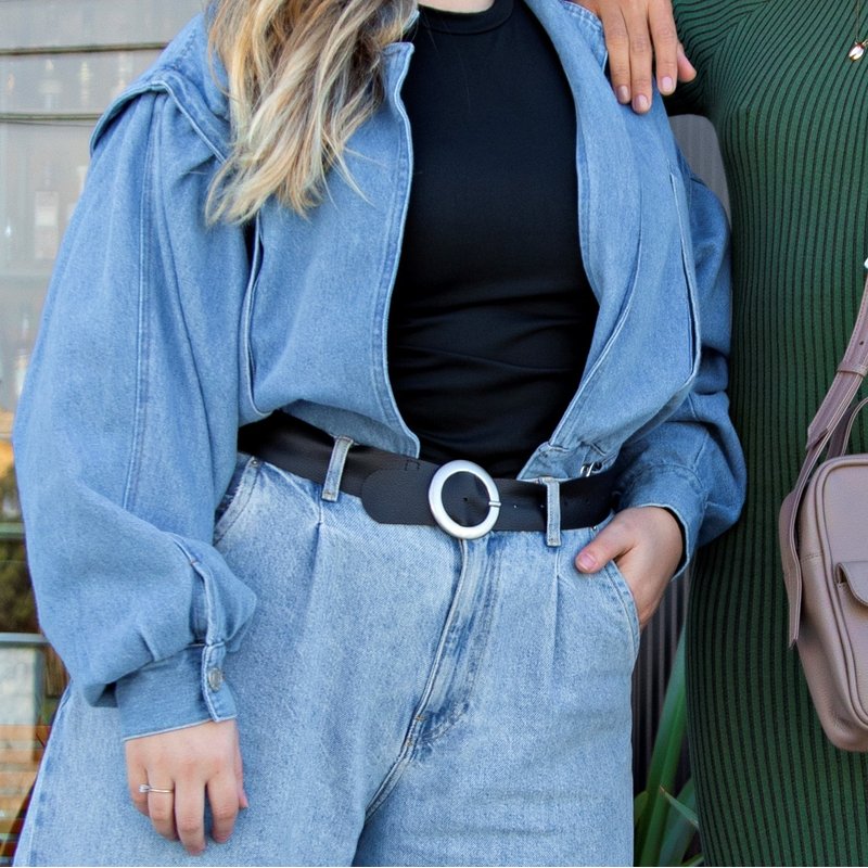 cinto fivela redonda