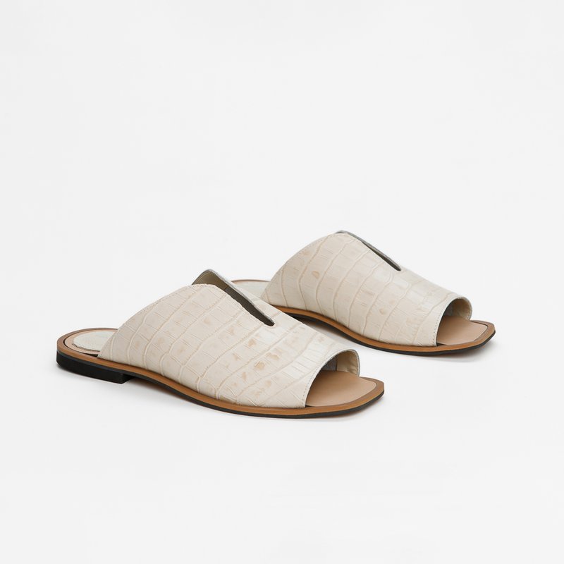 rasteira decote v branco 3