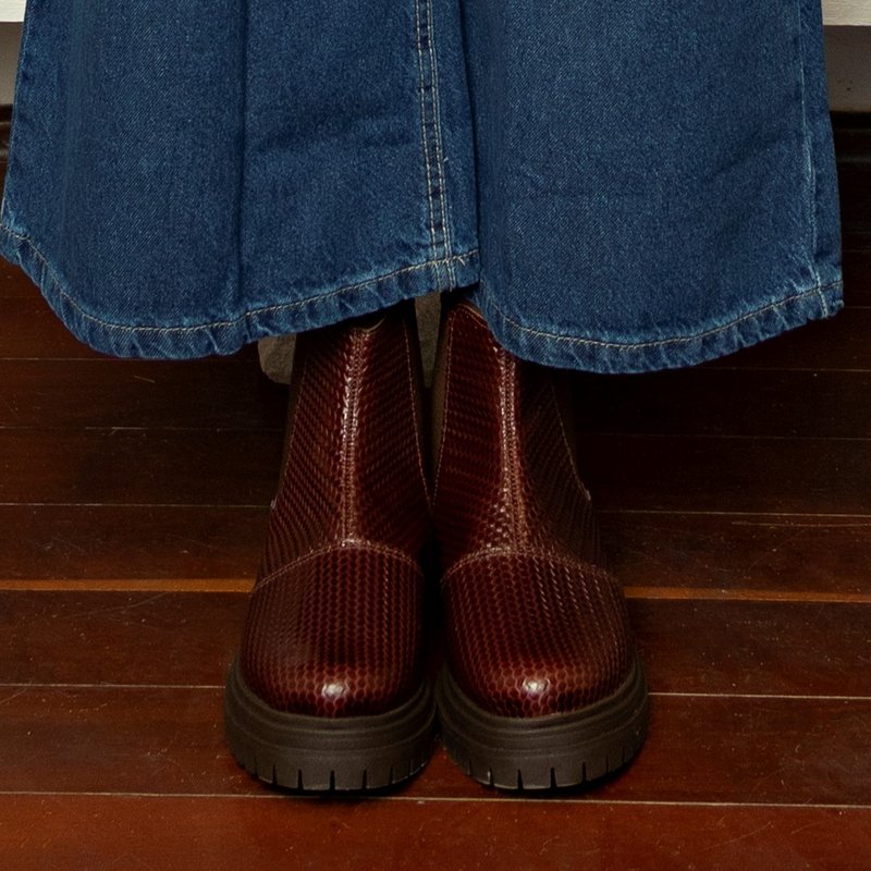 coturno angelina burgundy 3